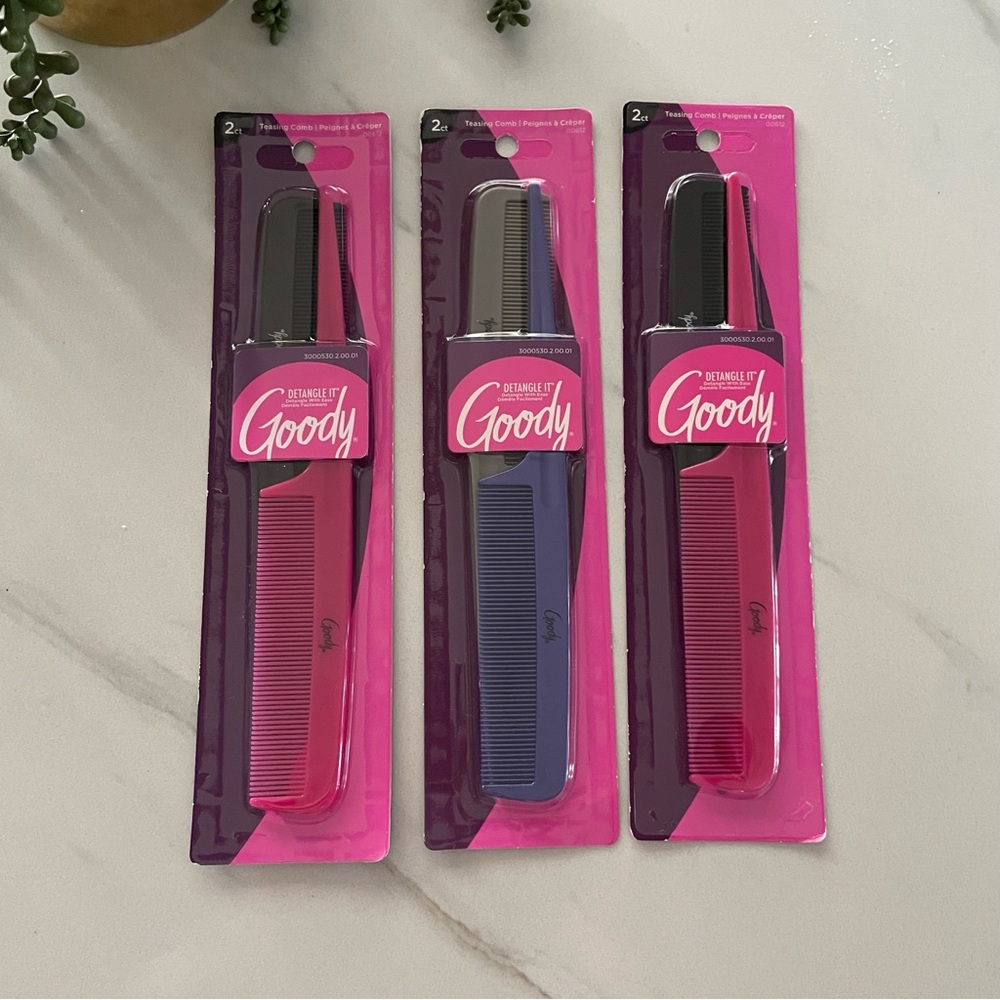 X3 GOODY Teasing Detangling Comb New